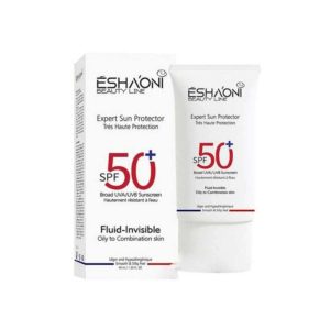 فلوئید ضدافتاب بیرنگ اشااونی با SPF 50 مناسب پوست چرب تا مختلط